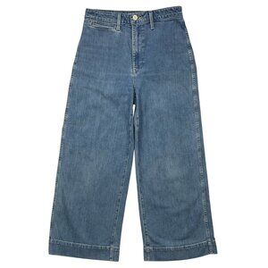 Madewell Emmett Wide Leg Crop Jeans 27 Langston Wash